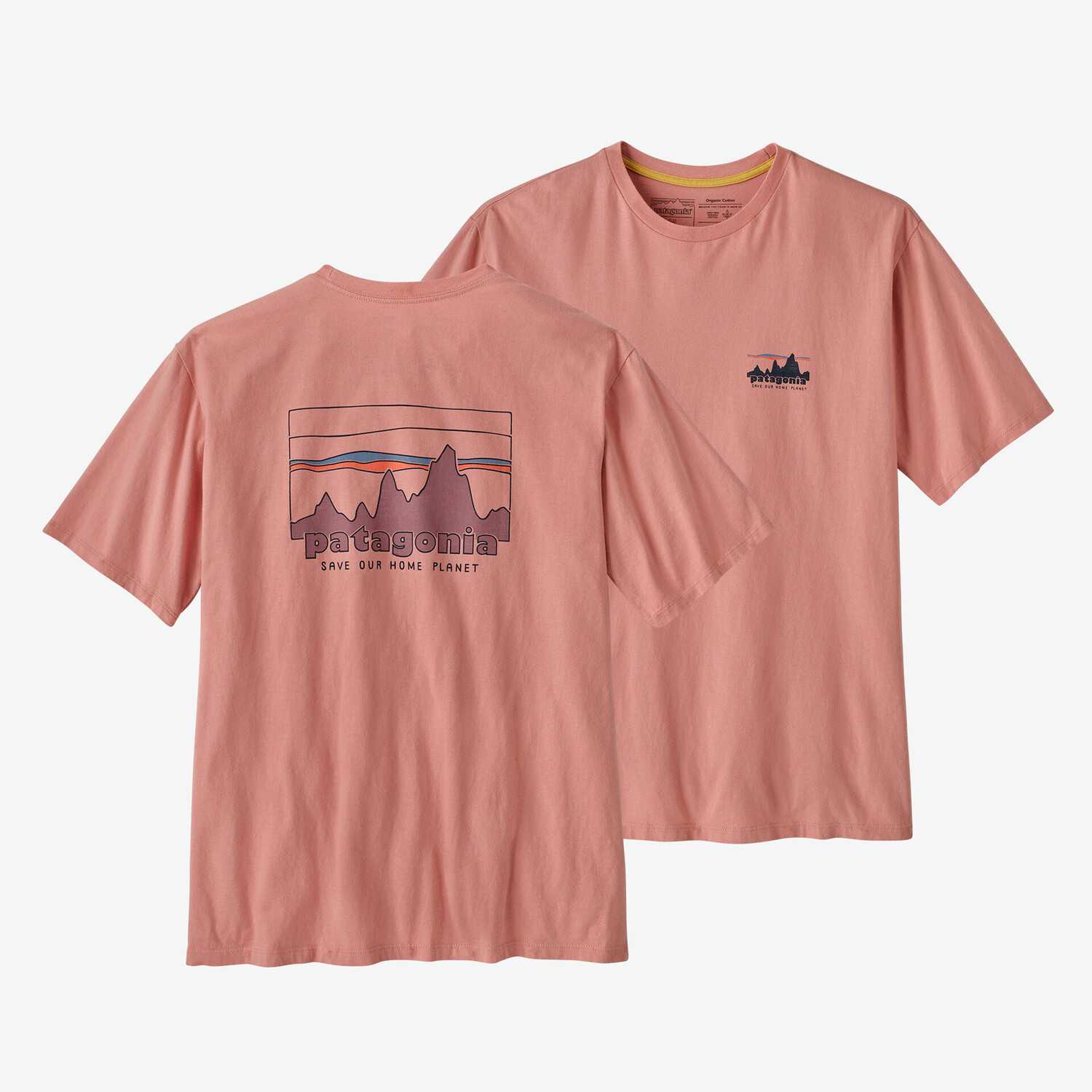 

Мужская футболка 73 Skyline из органического материала Patagonia, цвет Sunfade Pink