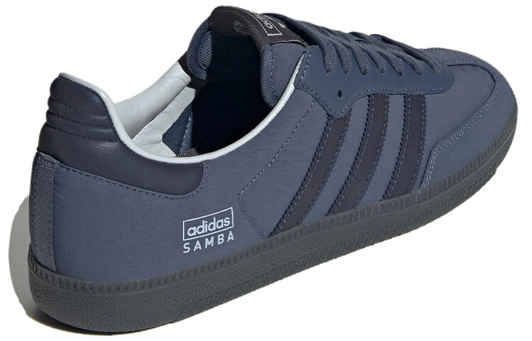 Мужские кроссовки для скейтбординга adidas originals Samba, Navy — фото 4