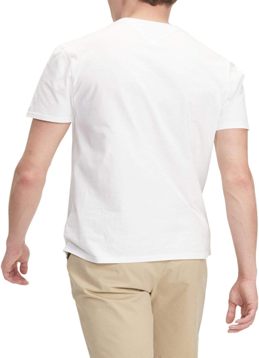 Мужская спортивная футболка с коротким рукавом и принтом Tommy Hilfiger, White — фото 2
