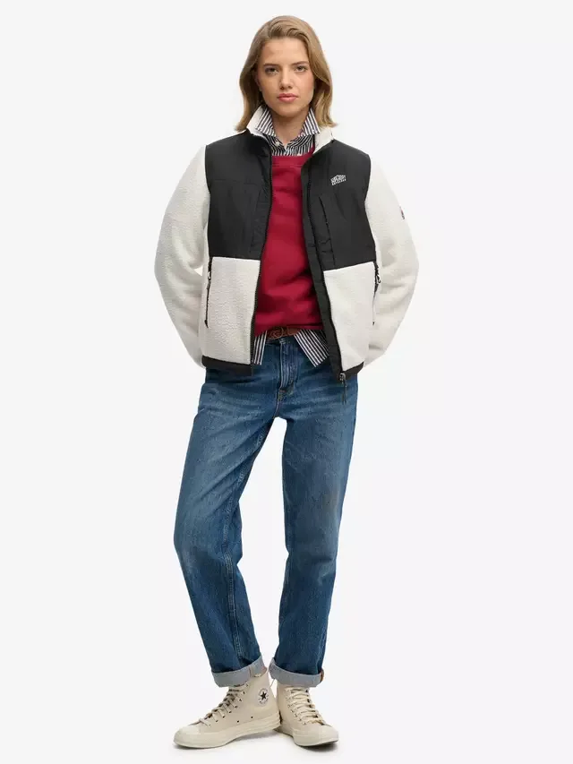 Куртка Polar Fleece Hybrid Trekker, цвет белый Superdry — фото 3