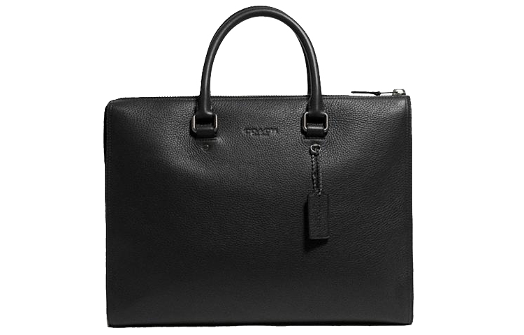 

COACH Готэм кожаный портфель через плечо сумка кроссбод большая мужская черная