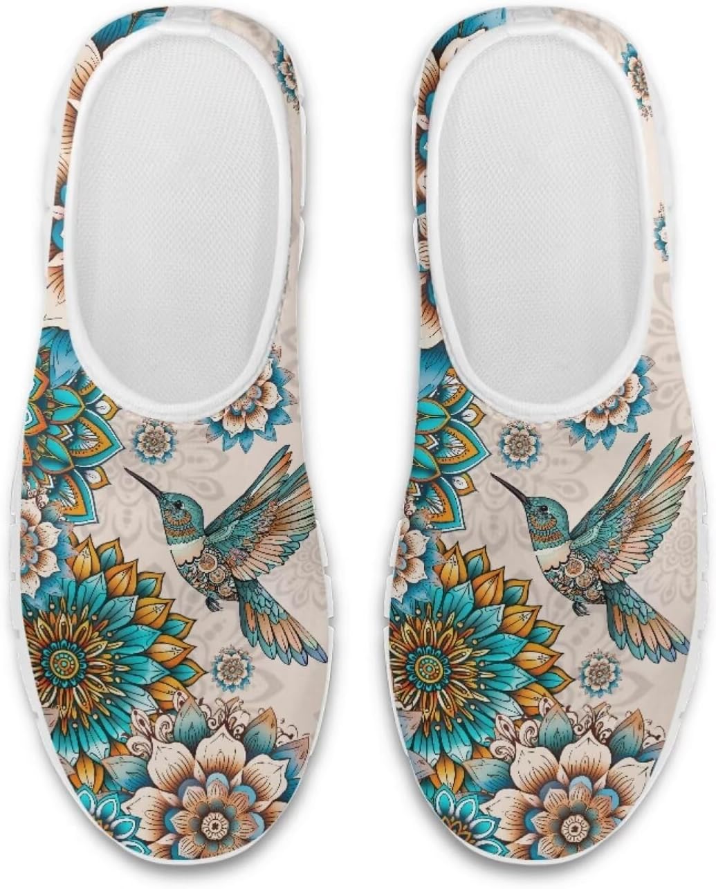 

Кроссовки Chaqlin для женщин и мужчин, Boho Hummingbird Flower