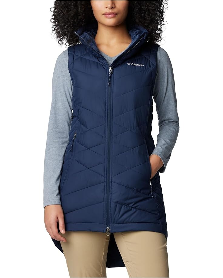 

Утепленный жилет Columbia Heavenly II Long Vest, темно-синий