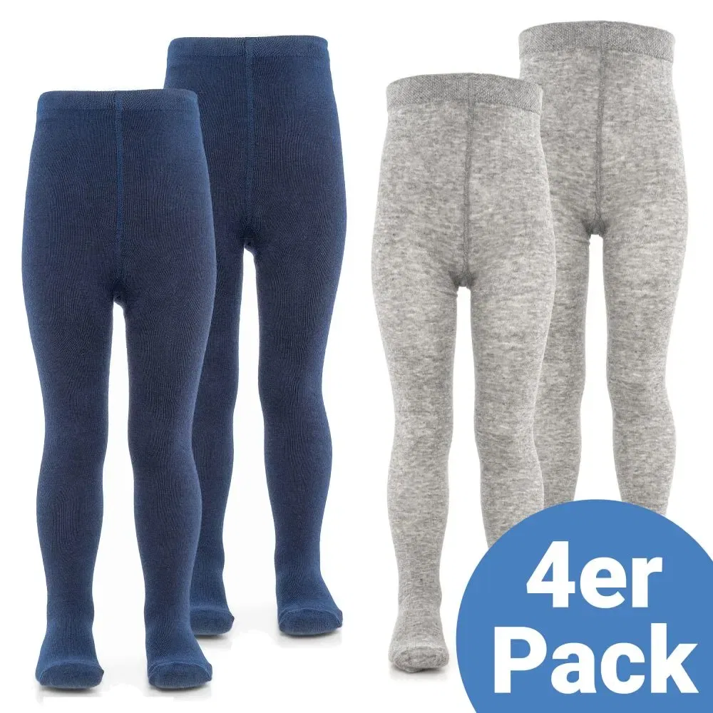 Колготки 4er Pack, LaLoona синий,серый