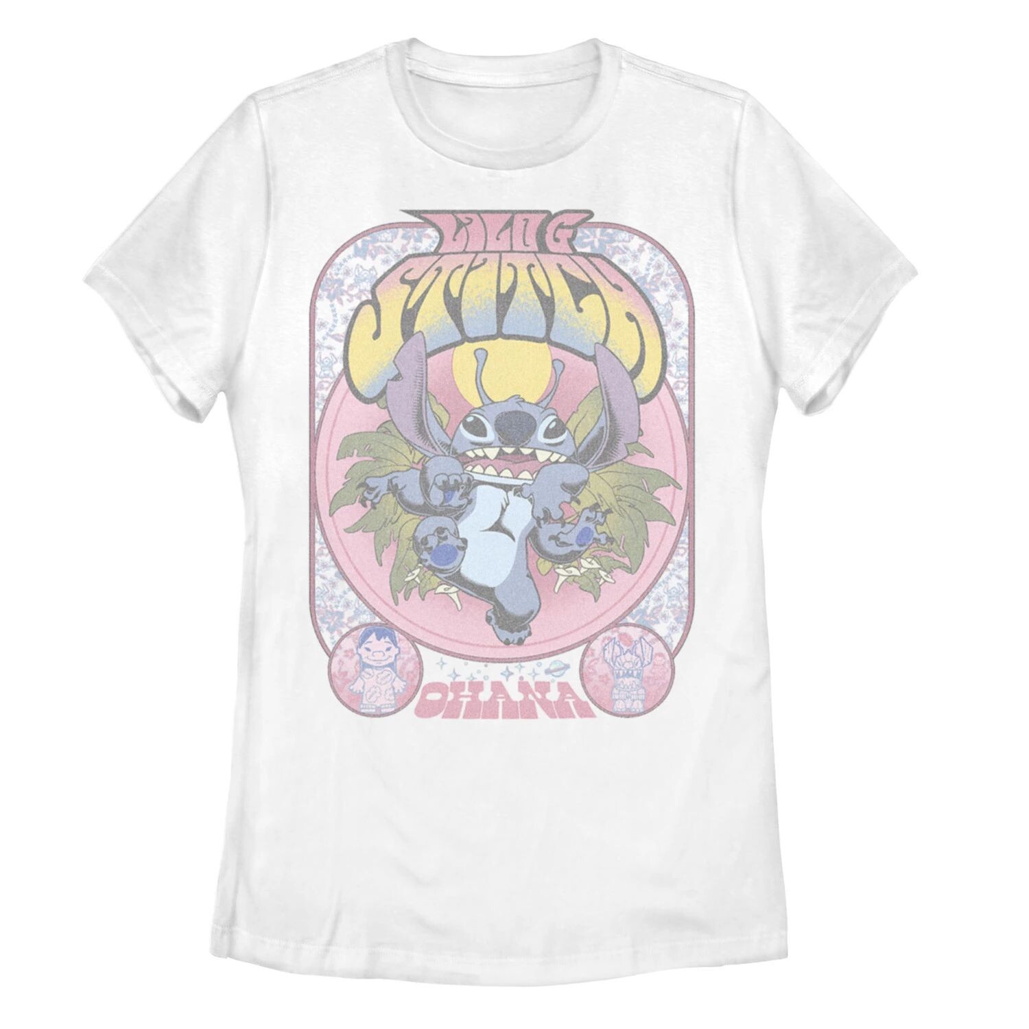 

Винтажная футболка с рисунком «Оана» Disneys Disney Lilo And Stitch Juniors Licensed Character