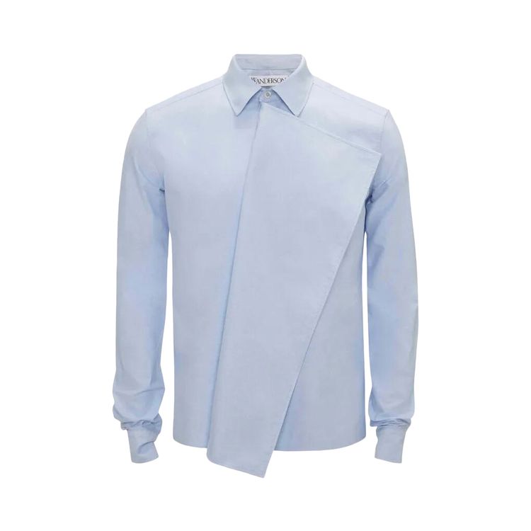 

Рубашка JW Anderson Drape Front Shirt 'Blue', синий