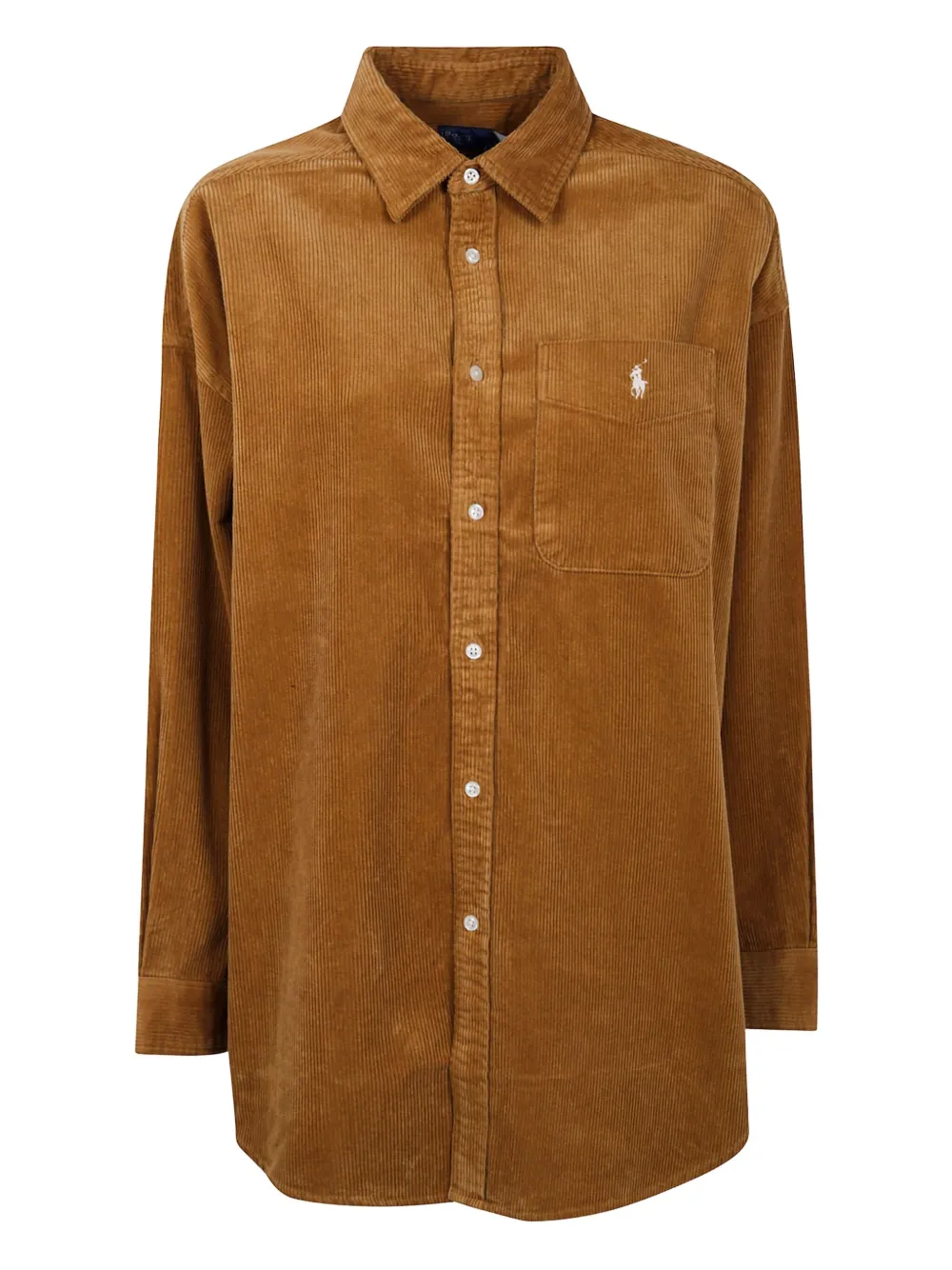 

Вельветовая рубашка с нагрудным карманом POLO RALPH LAUREN, коричневый
