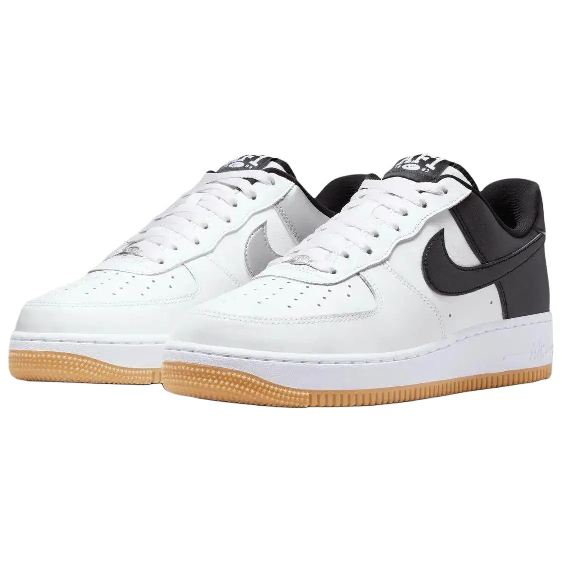 Скейтерские кроссовки Nike Air Force 1 White Black — фото 3