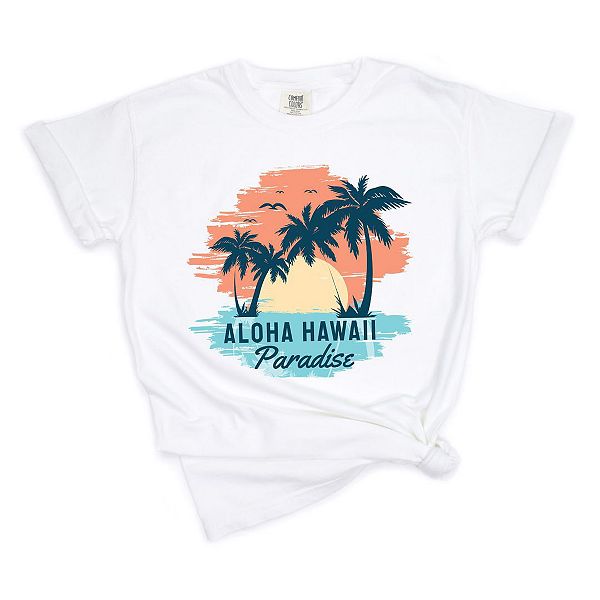 

Футболка Aloha Hawaii garment dyed Simply Sage Market, White, Белый, Футболка Aloha Hawaii garment dyed Simply Sage Market, White
