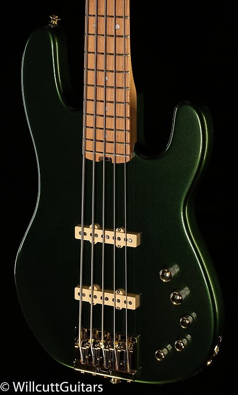 

Басс гитара Charvel Pro-Mod San Dimas Bass JJ V Caramelized Lambo Green Metallic Bass Guitar - MC210627-9.25 lbs
