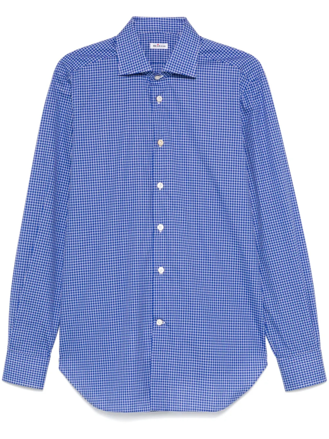 

Kiton рубашка в клетку, синий