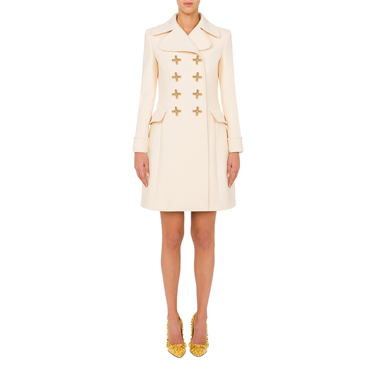 

MOSCHINO Белое женское пальто, White