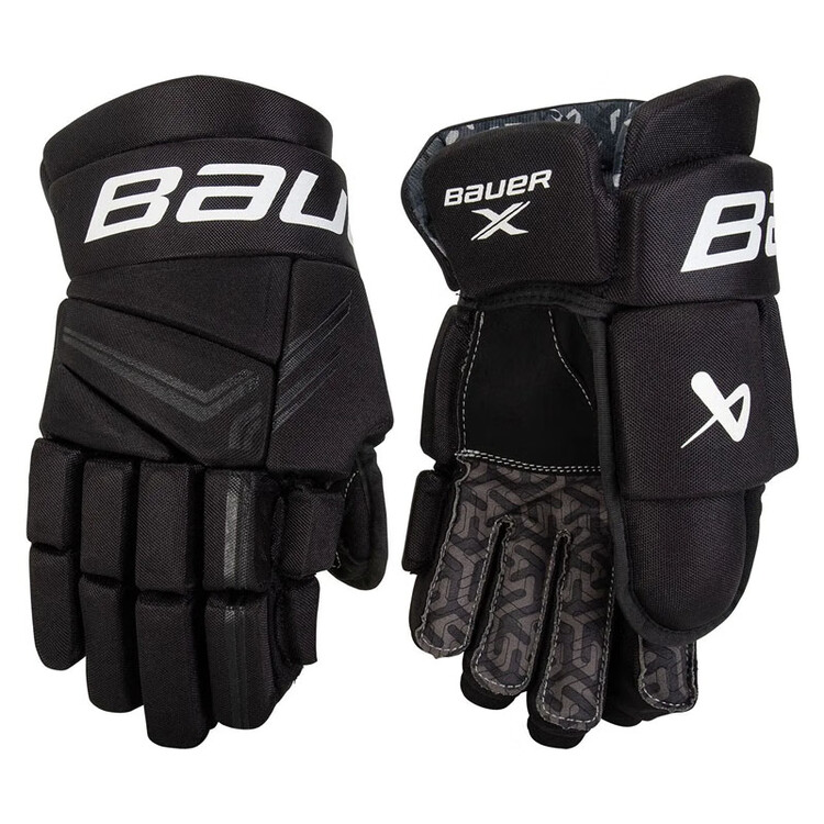 

BAUER S24 New Model X перчатки для хоккея с шайбой, детские, юниорские, взрослые, защитная экипировка для хоккея, взрослые, 38 см, черные
