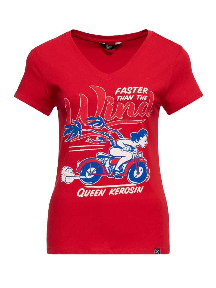 

Футболка Queen Kerosin Быстрее ветра красного цвета Queen Kerosin, Красный, Футболка Queen Kerosin Быстрее ветра красного цвета Queen Kerosin