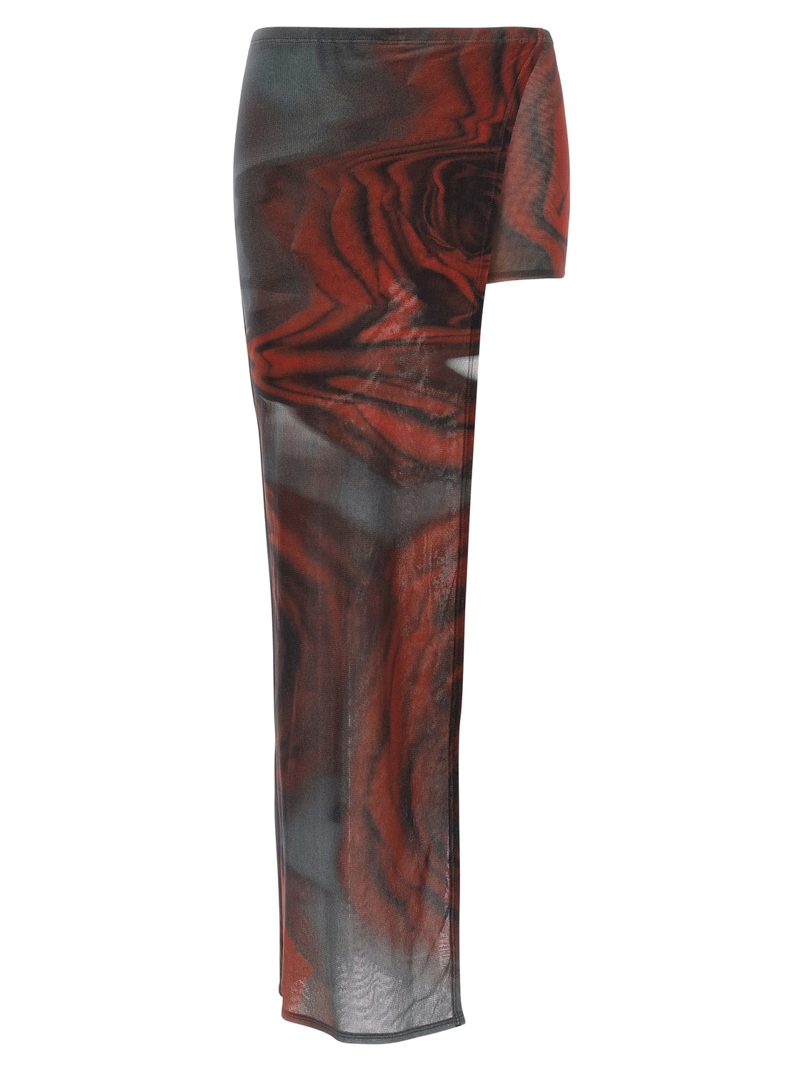 

Юбка-шорты «Красные размытые розы» Jean Paul Gaultier, мультиколор