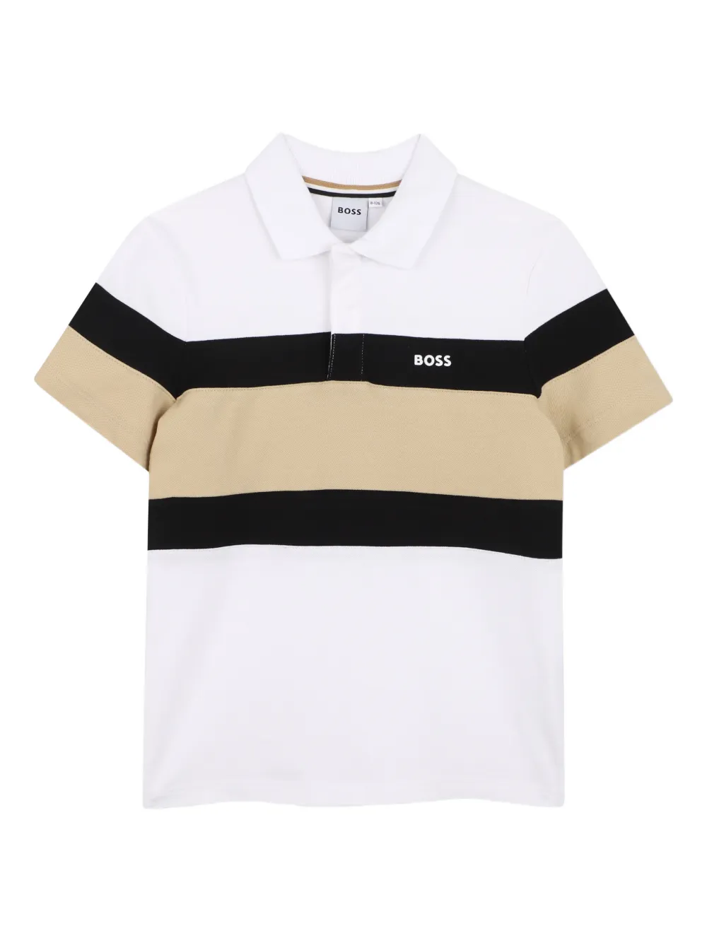 

Комплект из топа и шортов с логотипом BOSS Kidswear, белый