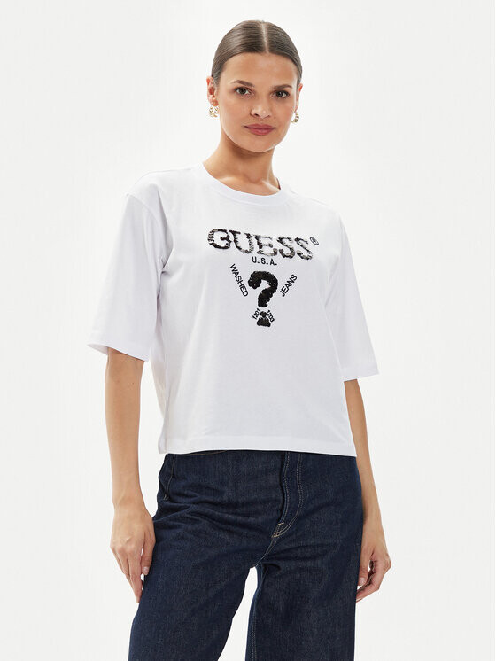 

Футболка свободного кроя Guess, белый