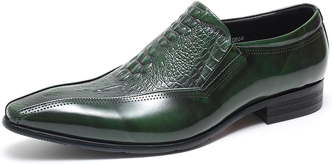 

Мужские кожаные лоферы Santimon без шнурков, зеленый