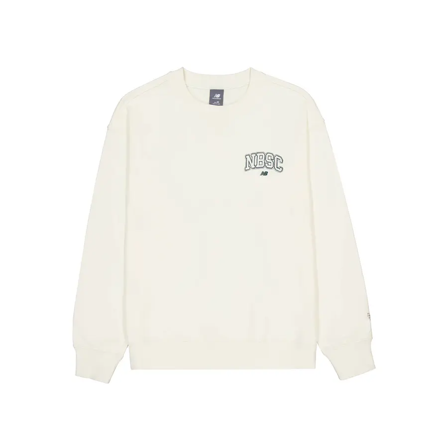 

New Balance Свитшот мужской цвета слоновой кости Ivory White