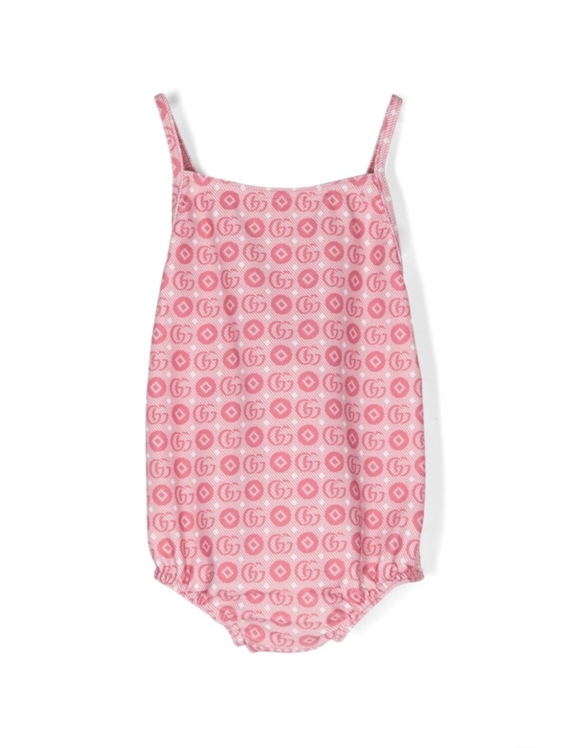 

Gucci Kids купальник с логотипом Double G, розовый