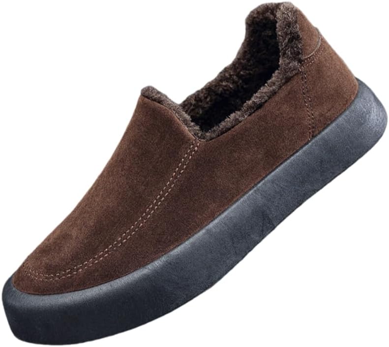 

Модные мужские лоферы больших размеров Hoalox, коричневый