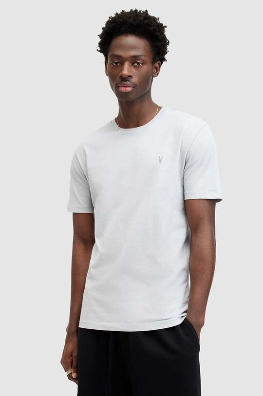 

Хлопковая футболка AllSaints, серый