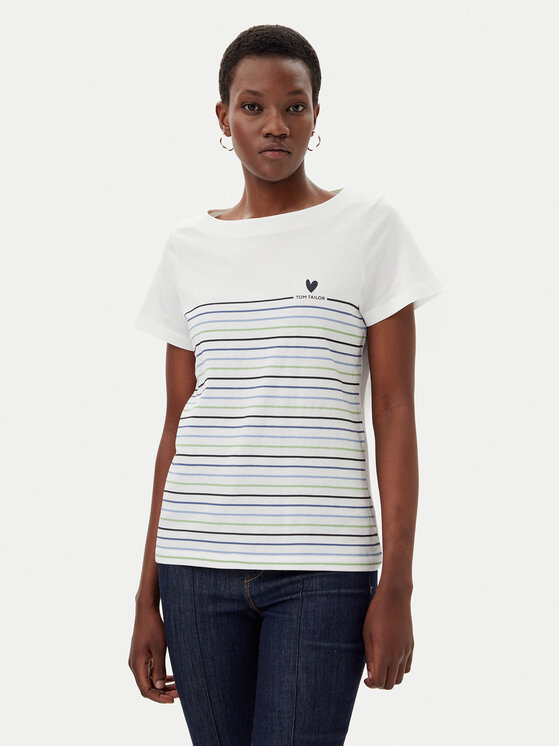 

Футболка обычного кроя 1045544 Tom Tailor, белый