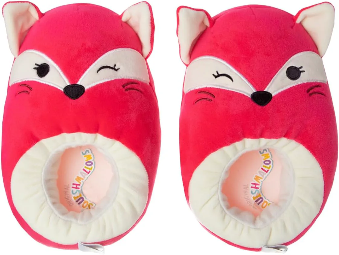 Мягкие плюшевые тапочки Squishmallows, легкие, теплые и удобные, тапочки для дома для детей и взрослых (размеры 11-1 для маленьких детей / 2-5 для больших детей / 5-10 для взрослых) — фото 2