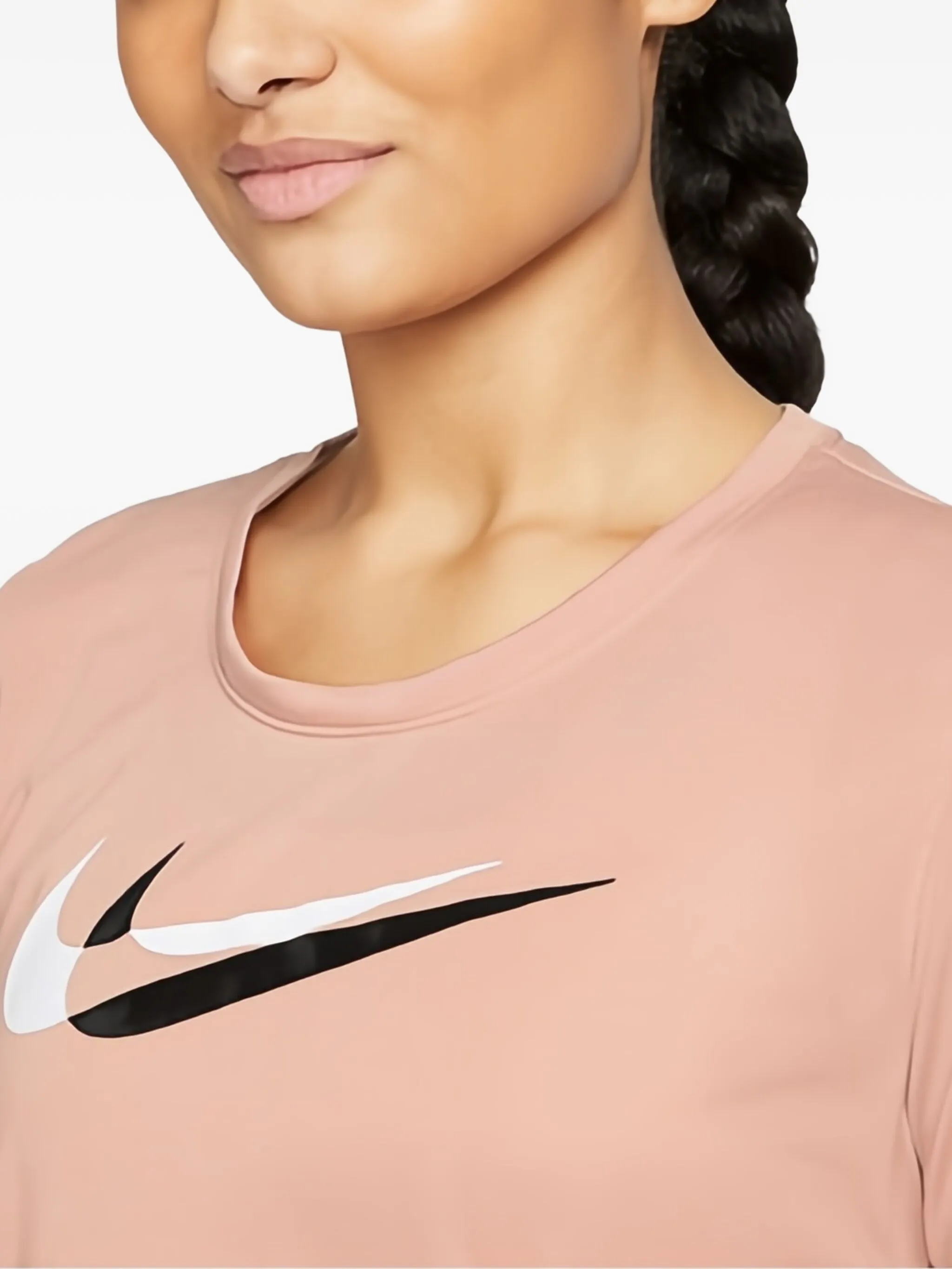 Футболка Dri-FIT Swoosh Run Nike, розовый — фото 3
