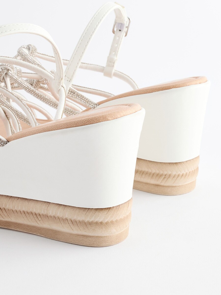 Босоножки на высоком каблуке Next Sandals Forever Comfort, белый — фото 3