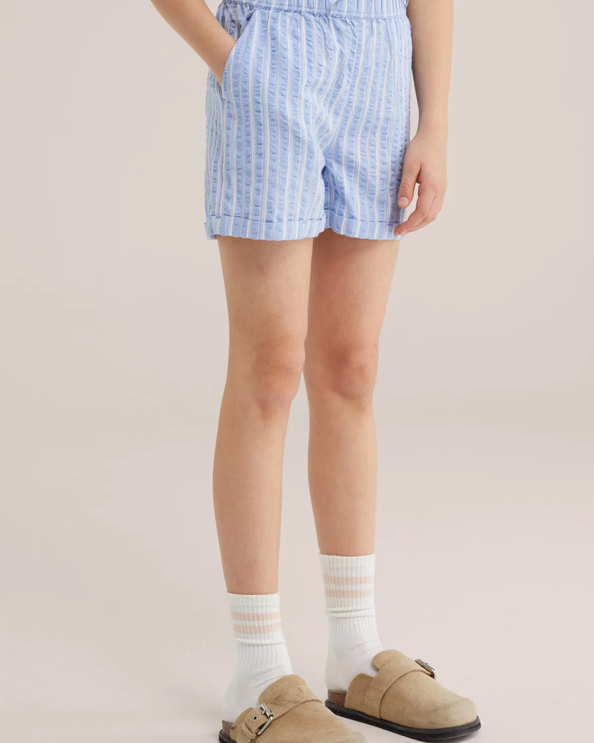Брюки свободного кроя We Fashion, Blue — фото 3