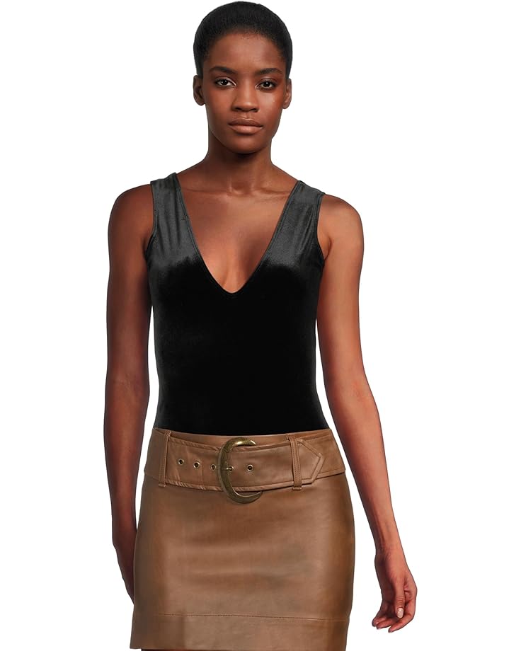 

Женский топ Commando Velvet Deep-V, Black