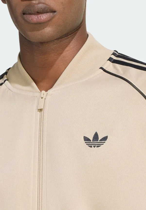 Свободная куртка-бомбер Adidas Originals, Stone Khaki/Black — фото 3