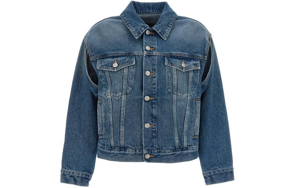 

Джинсовая куртка женская синяя Mm6 Maison Margiela