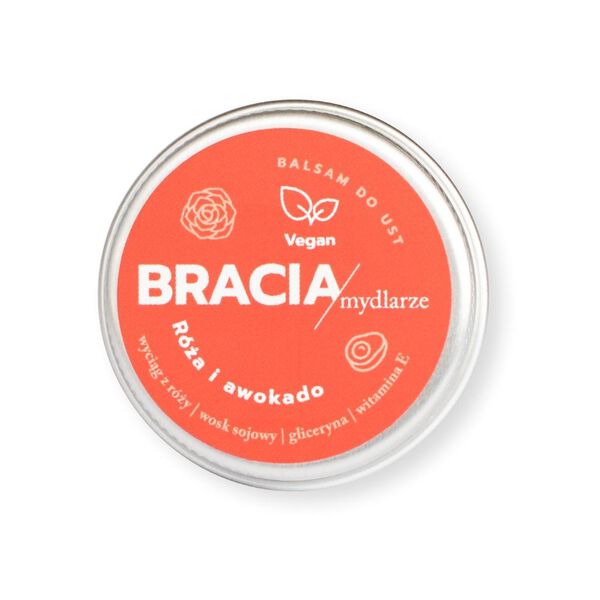 

Бальзам для губ «Роза и авокадо», 15 г Bracia Mydlarze