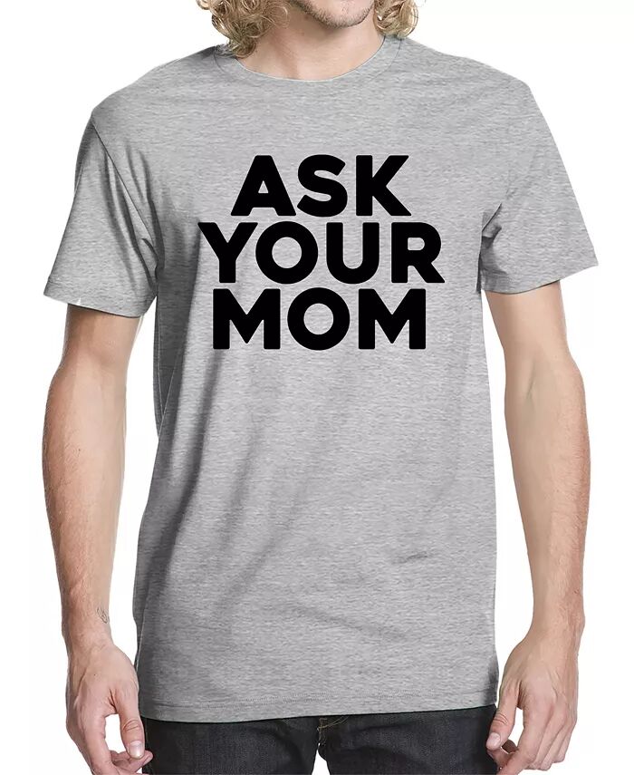 

Мужская футболка с принтом «Спроси свою маму» Buzz Shirts