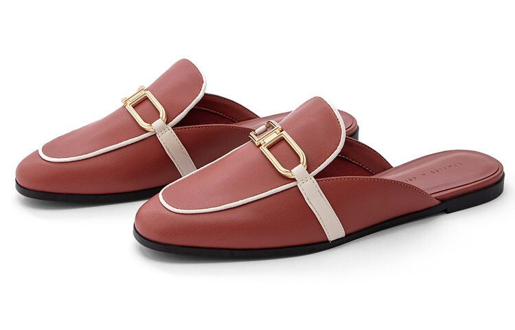 Женская повседневная обувь, женская, кирпичного цвета Charles&Keith — фото 3