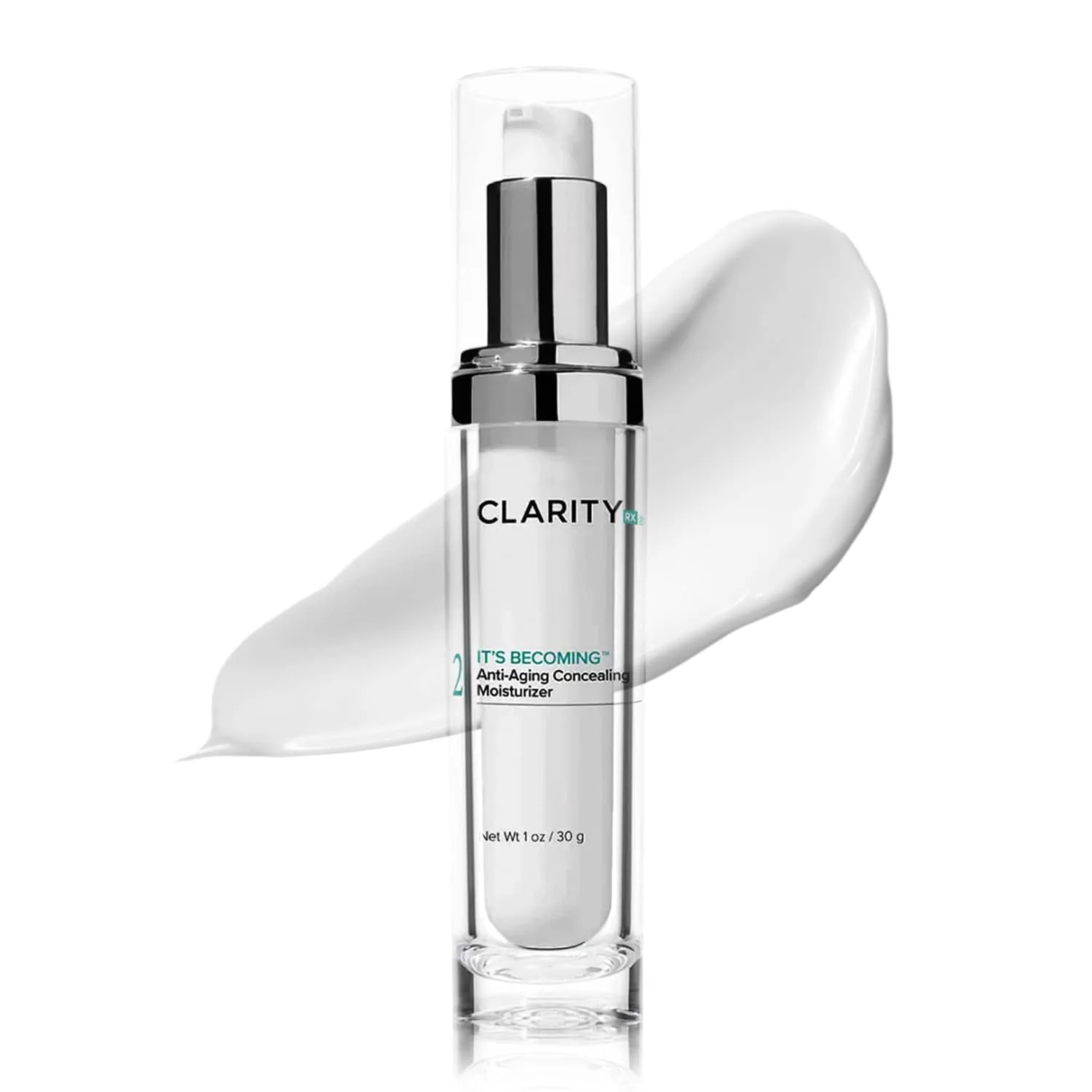 ClarityRx It's Becoming Антивозрастной тонирующий увлажняющий крем, консилер на растительной основе для всех оттенков кожи, без парабенов, натуральный уход за кожей (30 г)