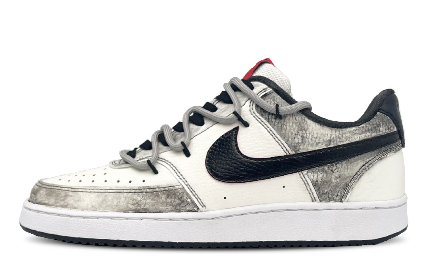 

Nike Прочные и легкие низкие скейтерские кроссовки Court Vision 1 мужские черно-белые