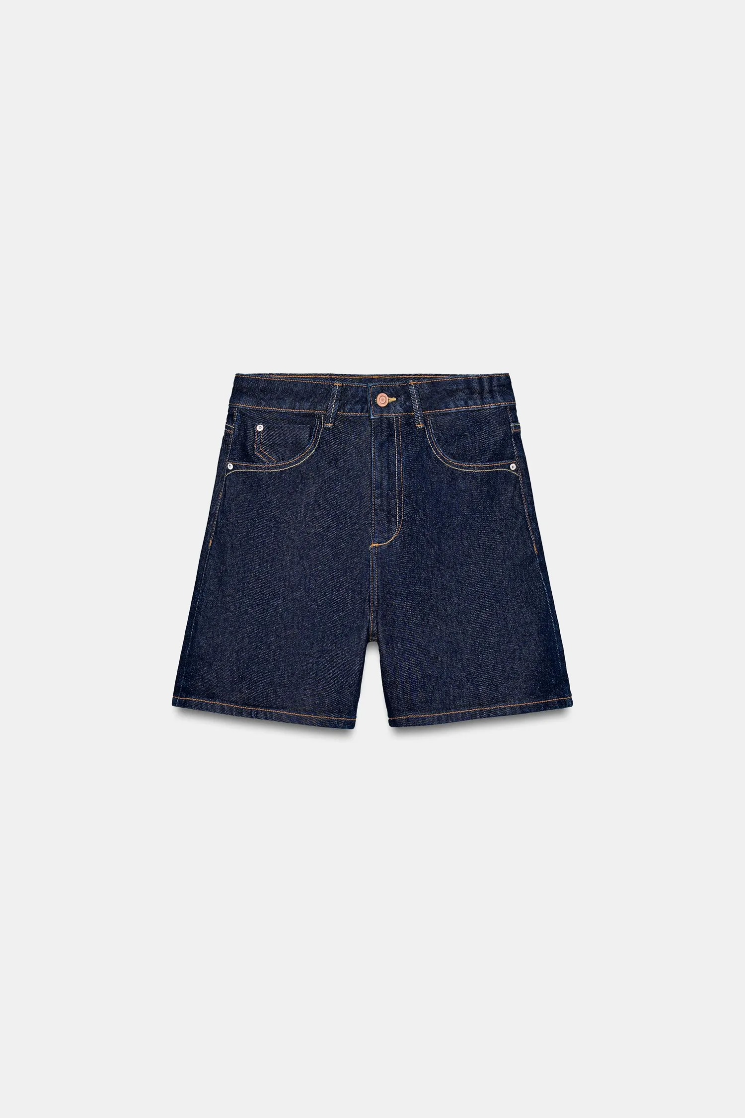 Шорты z1975 mom fit Zara, синий