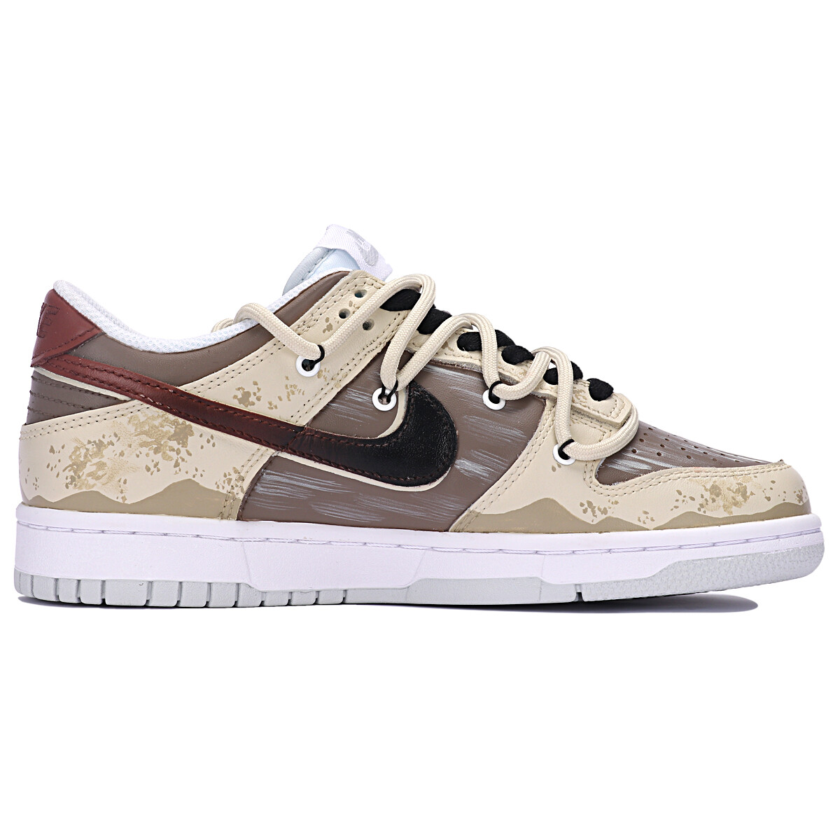 

Кроссовки Nike Dunk Skateboard Shoes Men Low-Top Brown, коричневый