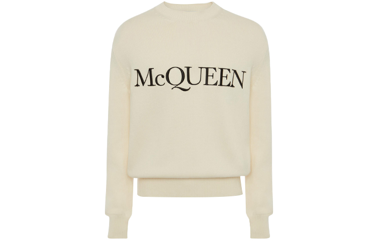 

Alexander McQueen Мужской свитер цвета слоновой кости SS21