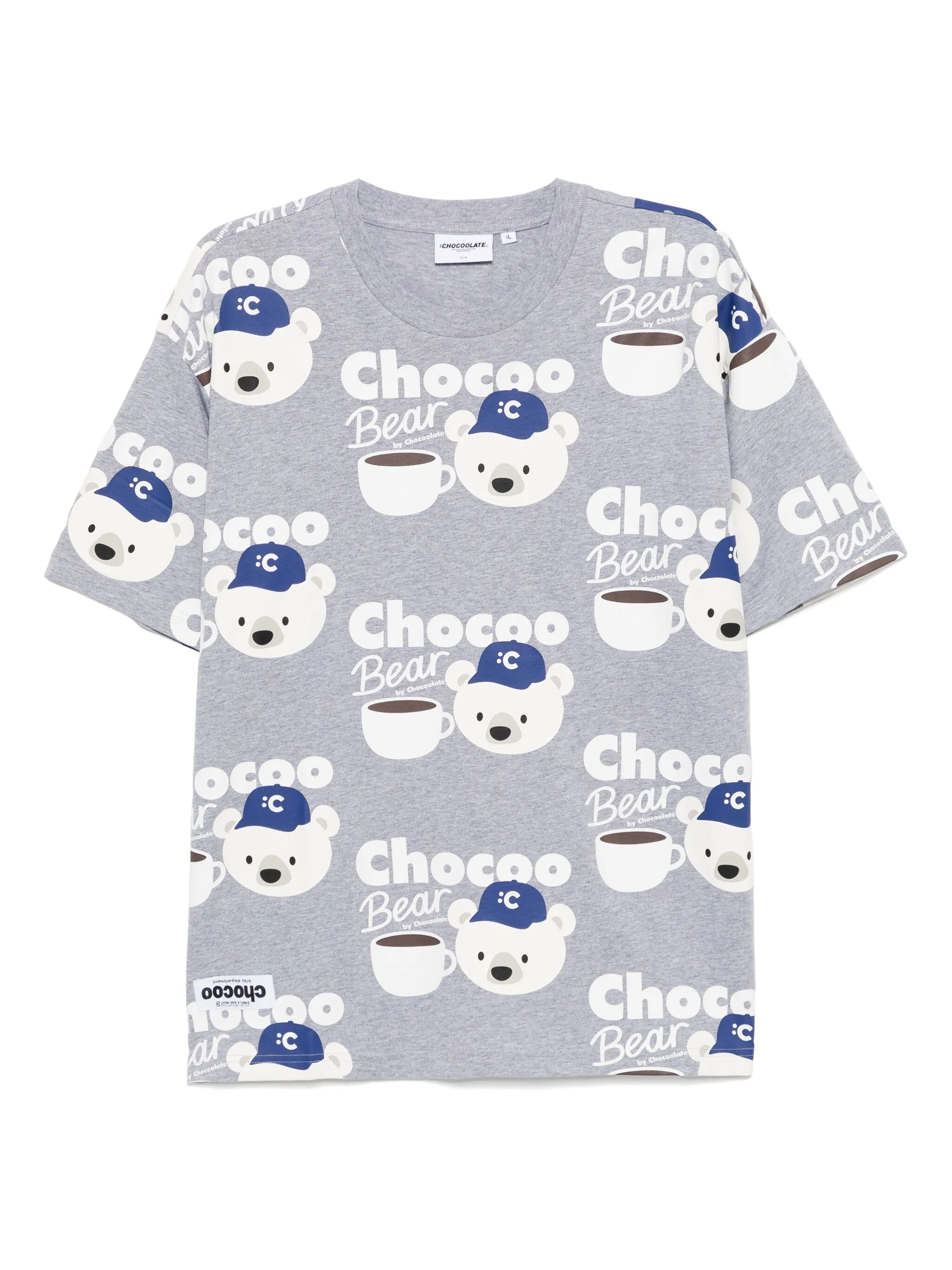 

Футболка с графичным принтом Chocoolate, серый