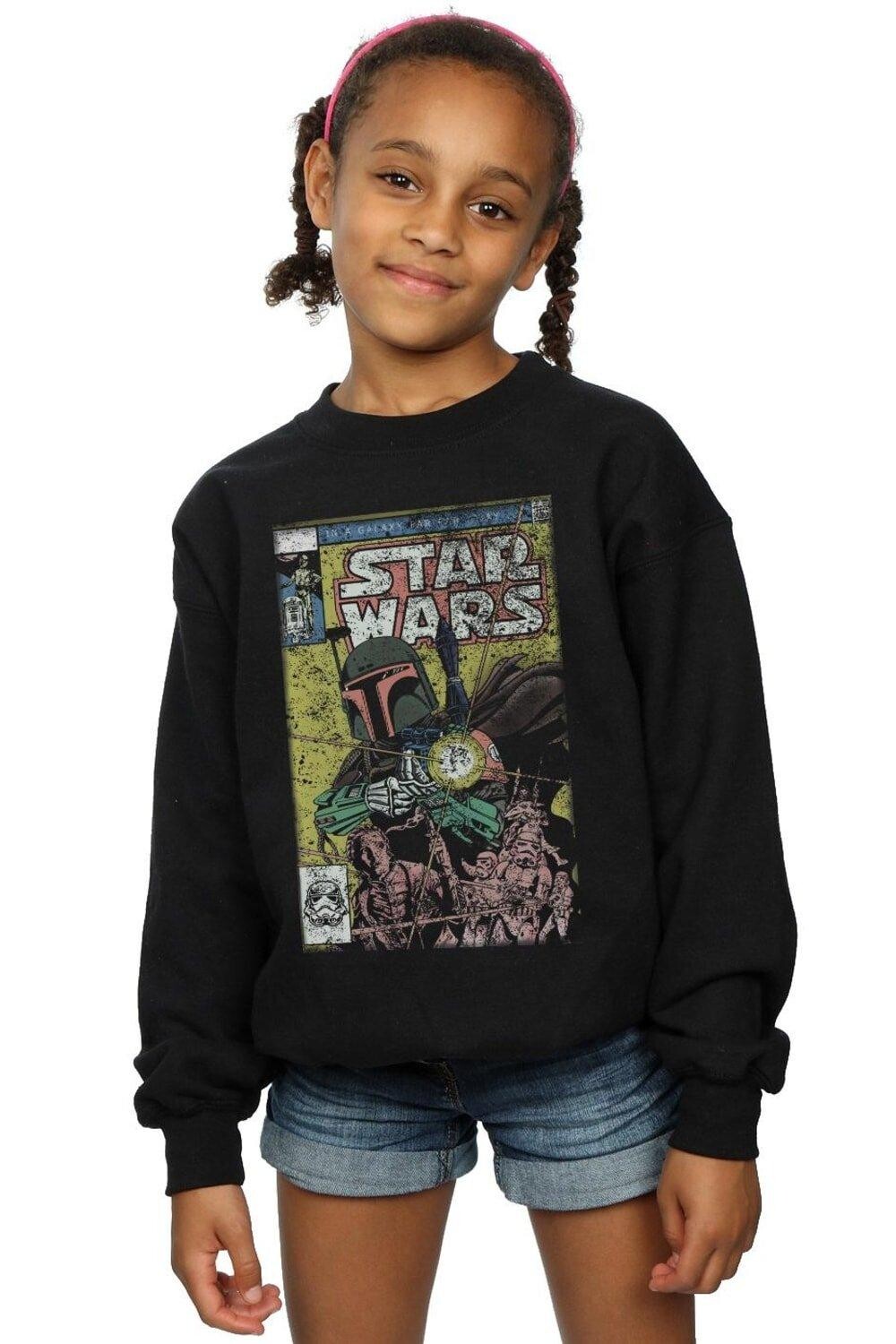 

Толстовка с комиксами Боба Фетта Star Wars, черный