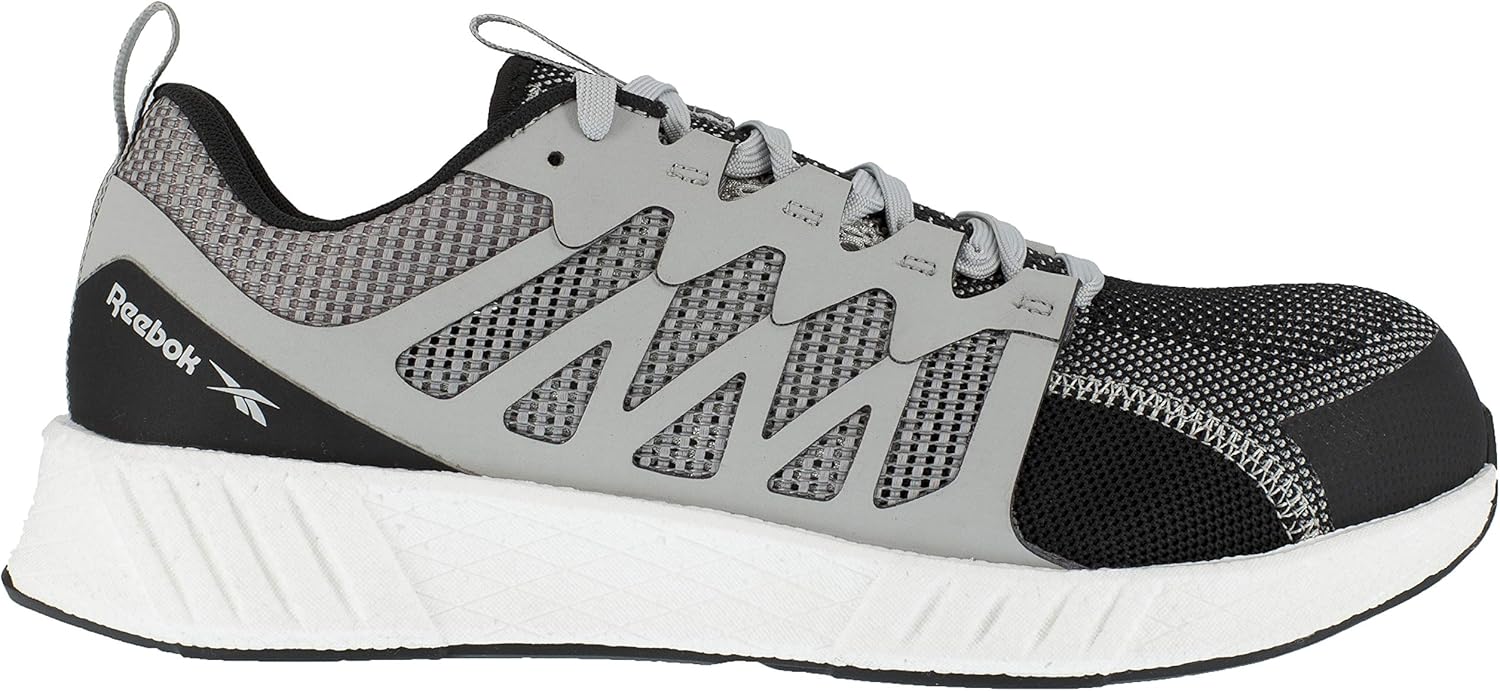 Мужские оксфорды Reebok Work Fusion Flexweave с композитным носком, серый — фото 2