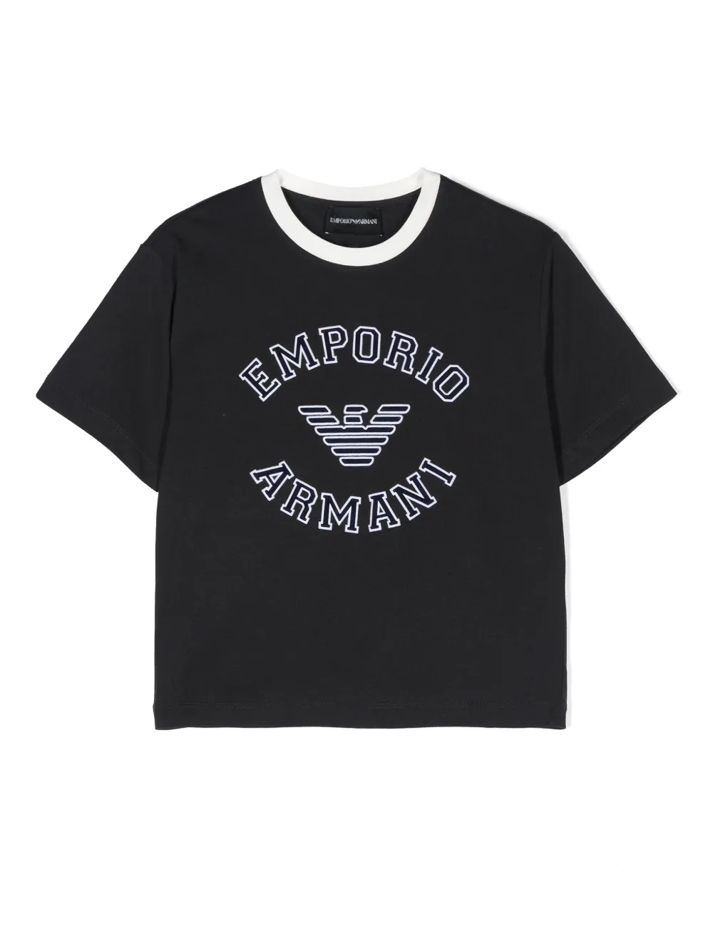 

Футболка с логотипом Emporio Armani Kids, синий