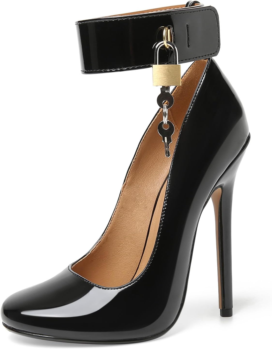 

Унисекс, мужские и женские туфли на высоком каблуке с круглым носком и шпилькой, нарядные и вечерние Haozhaotou, черный