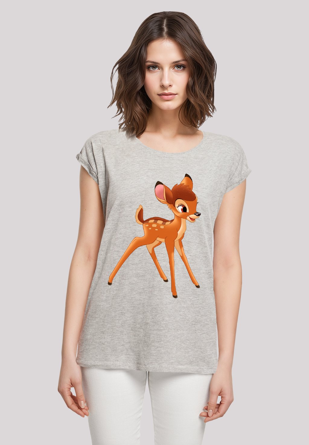 

Футболка с принтом DISNEY BAMBI FUNNY F4NT4STIC, серый