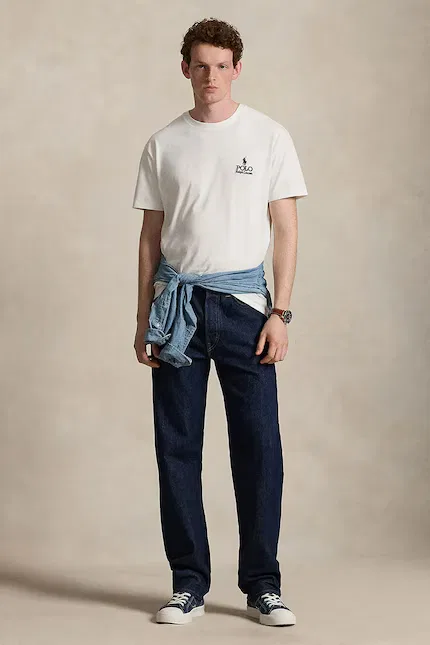 Футболка хлопковая T-shirt Polo Ralph Lauren, белый — фото 3