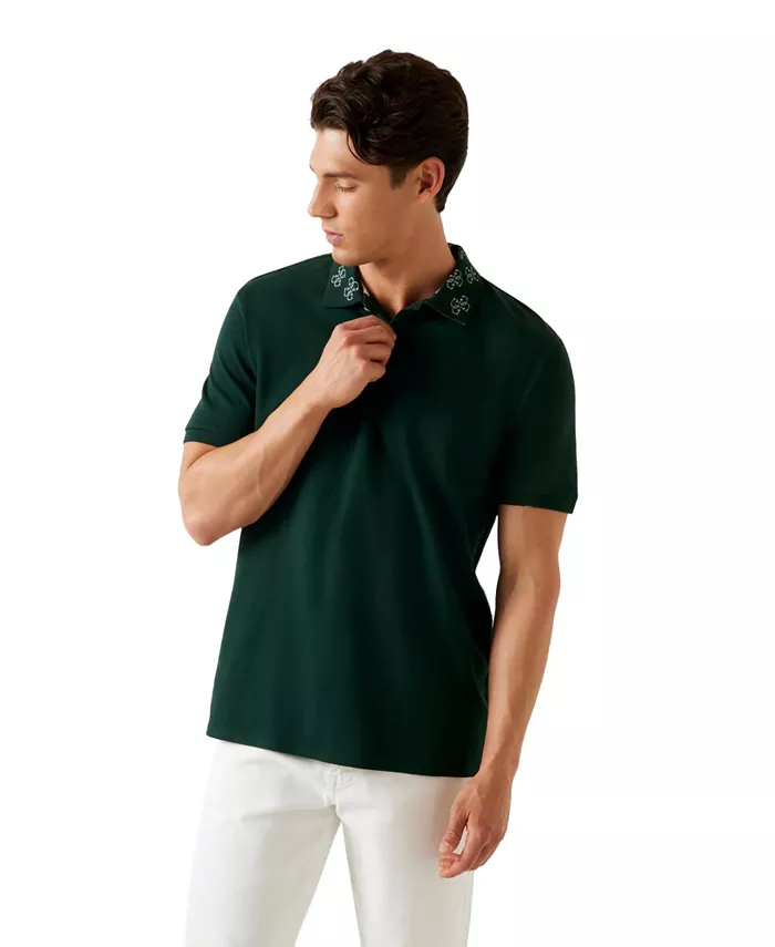 

Мужская поло с короткими рукавами Guess, зеленый